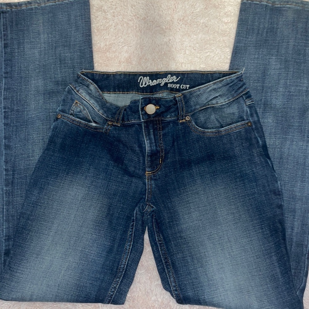 WRANGLER Bootcut Jeans Dark Wash 7x34